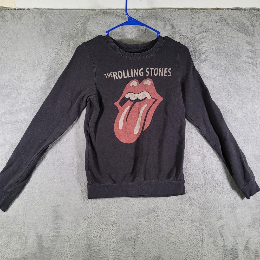 Rolling Stones Sweater Size SMALL Black Pre Owned Great Condition Vintage Look.